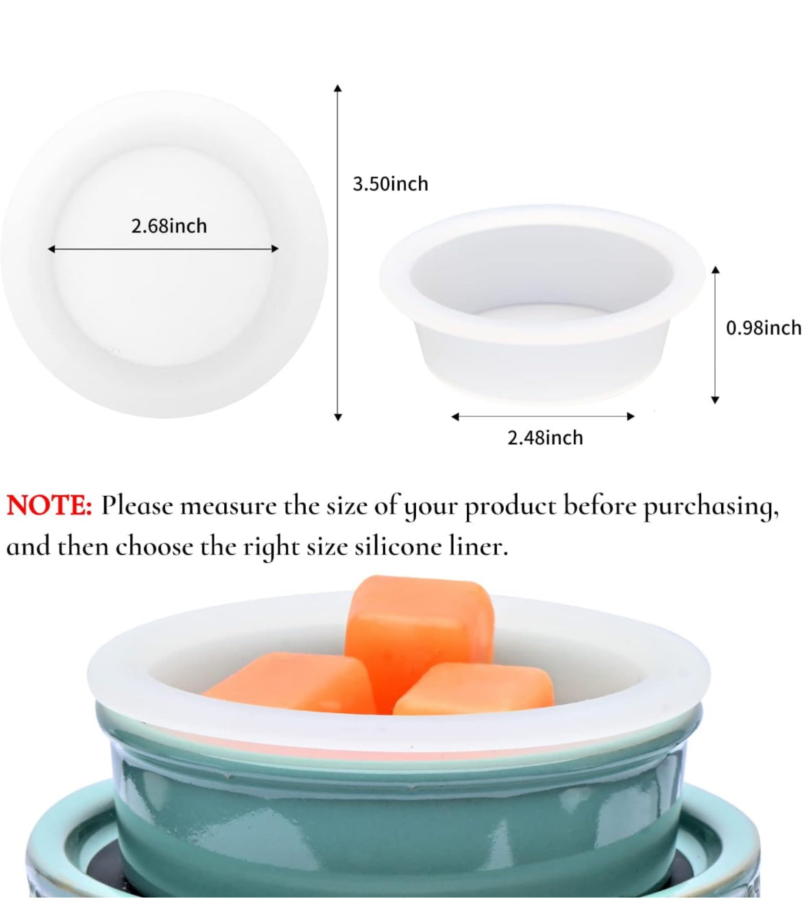 "SiliMelt Wax Warmer Liners: Mess-Free Wax Melting Solution"